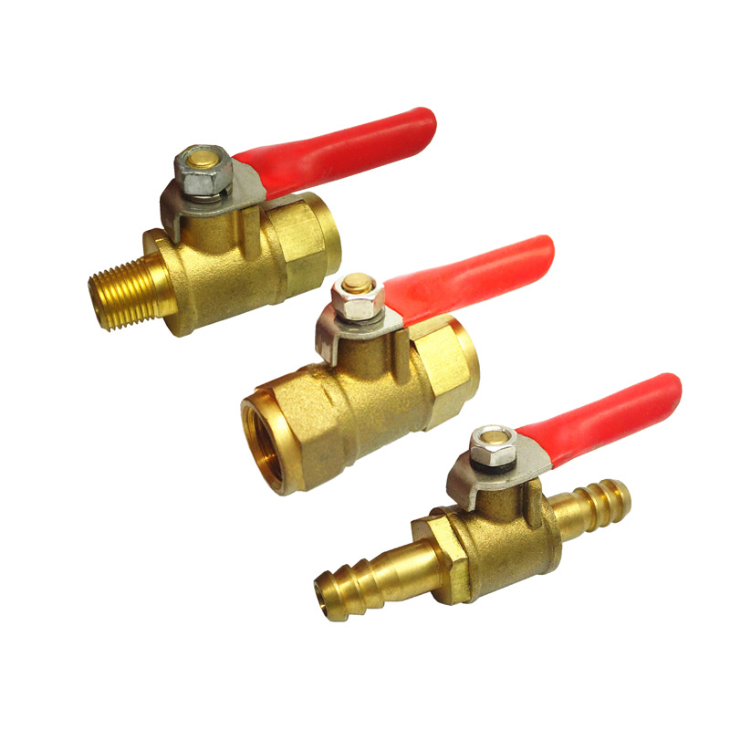 Mini-Kugelhahn, Messing, auf Luftkompressor