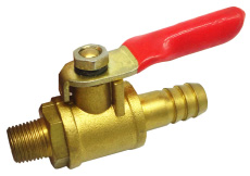 Mini-Kugelhahn, Messing, auf Luftkompressor