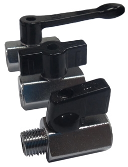 Mini Kugelhahn, 600psi, Sechskant-Messingprofil