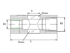 KCSGM-50 Metallverschmolzenes Schauglas